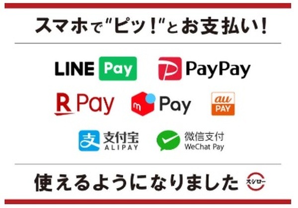 スマホ決済が利用可能になった