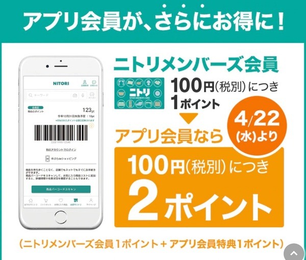 ニトリ公式アプリ