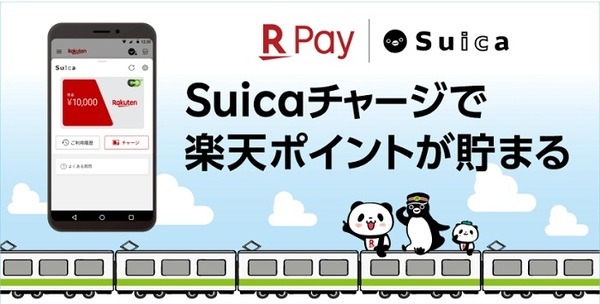 楽天ペイとSuicaが連携