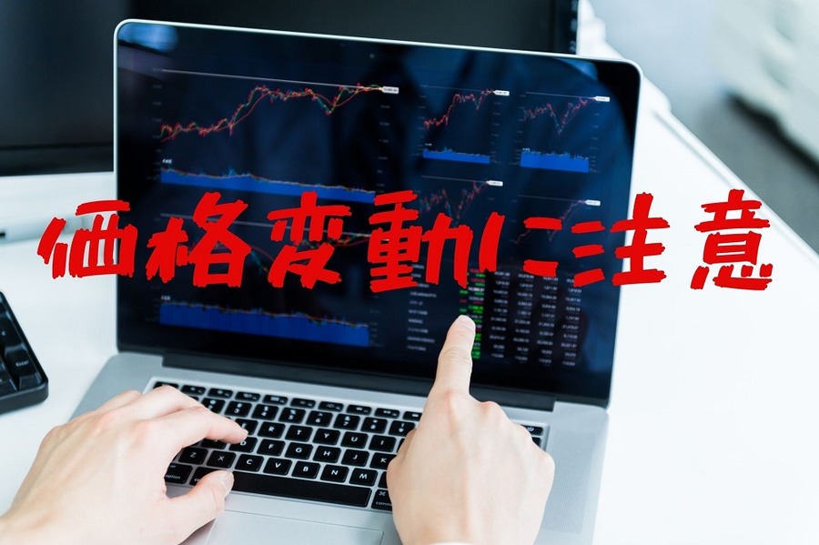 価格変動に注意
