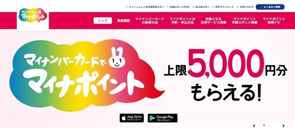 マイナポイントアプリ