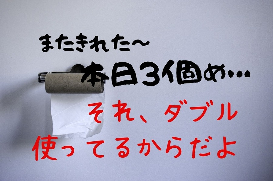 トイレットペーパーの節約にはシングルタイプを