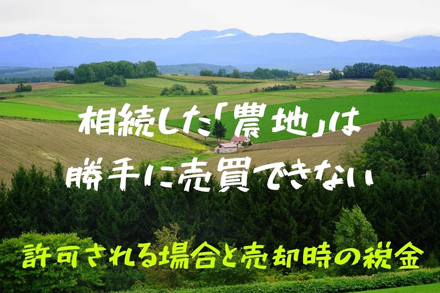 相続した「農地」は勝手に売買できない