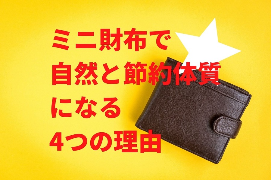 ミニ財布で自然と節約体質になる4つの理由