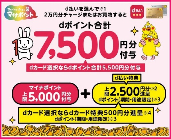 マイナポイントd払い