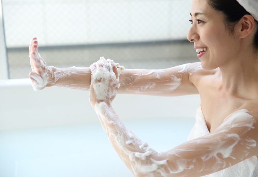 体を気持ちよく洗う