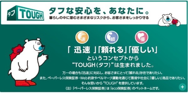 あいおいニッセイ同和損保のタフ