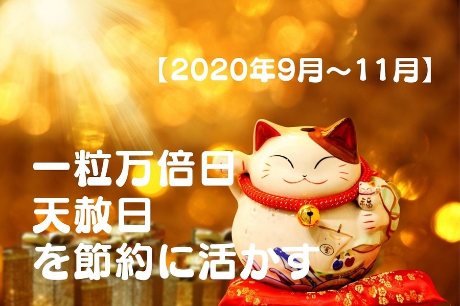 一粒万倍日・天赦日を節約に活かす
