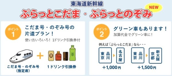 JR東海に「ぷらっとのぞみ」登場