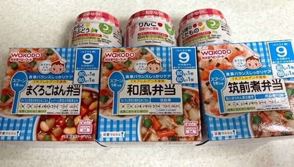 いろいろな種類のベビーフード
