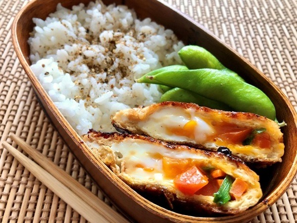 「甘辛巾着弁当」