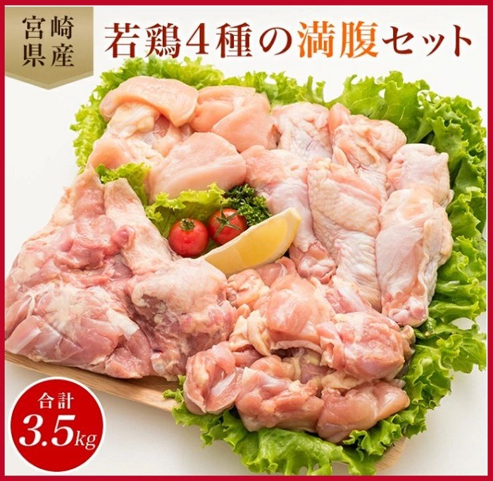 若鶏4種の満腹セット