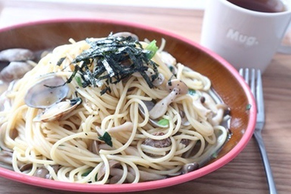 あさりがジュワッと和風スープパスタ