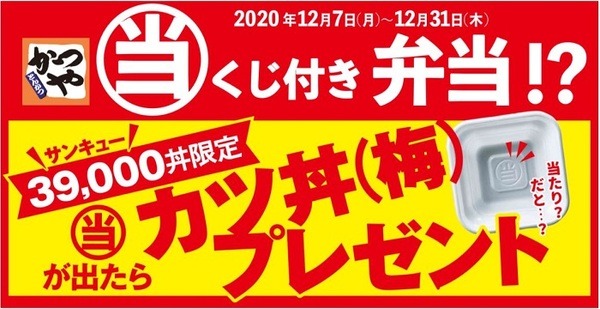 かつやくじ付き弁当