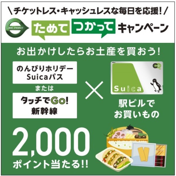 ためて、つかってキャンペーン