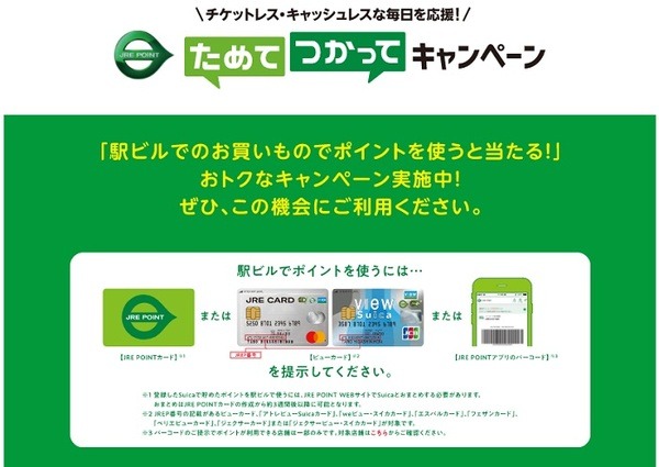駅ビルでポイントを使う