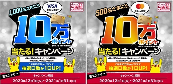 10万ポイントが当たるキャンペーン