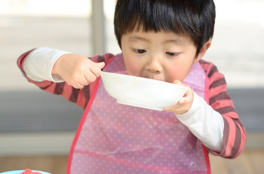 いっぱい食べて大きくなるんだ