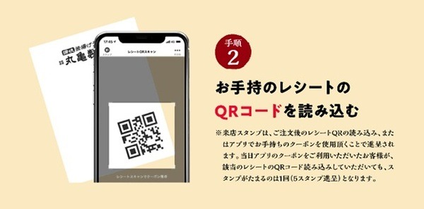 会計時にアプリクーポンを使うかのちほどレシートを読み込ませる