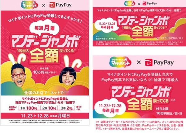 ポスターやバナーが提示