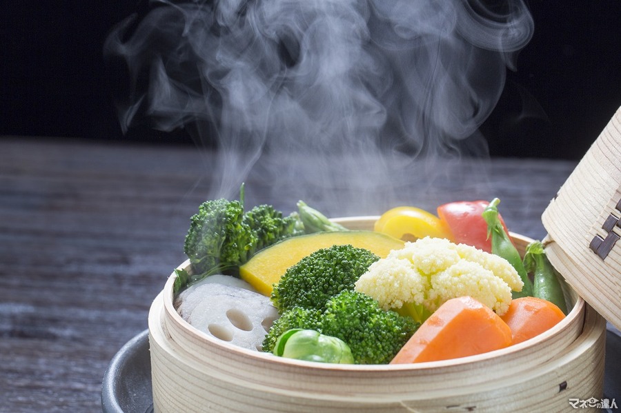 青菜は茹でずに「蒸し焼き」で時短 × 節約　1把の小松菜は茹でより23円お得