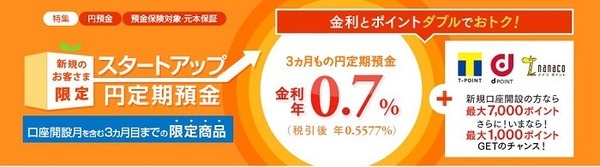 スタートアップ定期預金