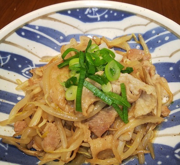 豚小間切れのオイスターソース炒め