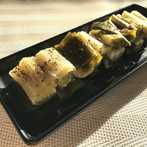 長ネギのコンソメ煮