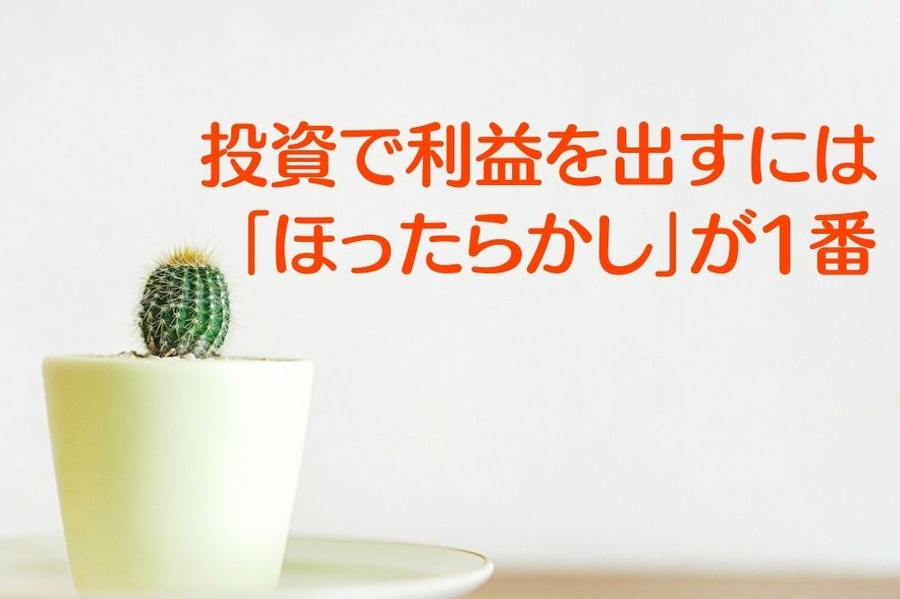 投資で利益を出すには 「乗り換えずに長期継続 = ほったらかし」が1番