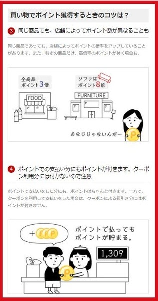 買い物でポイント獲得するコツ