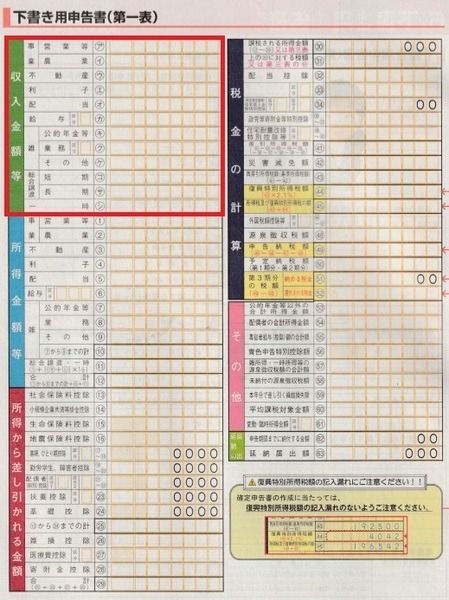 この欄で増えた収入があったらチェックよ