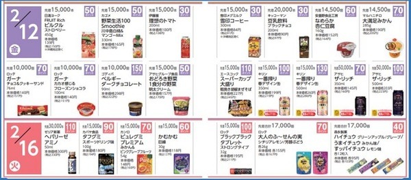 お試し引換券スケジュール