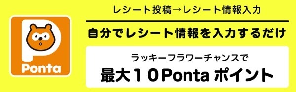 レシートでpontaポイントを獲得しよう