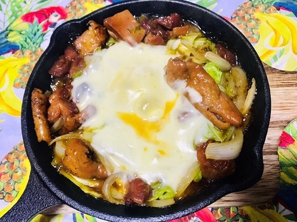 焼き鳥缶 de チーズダッカルビ風