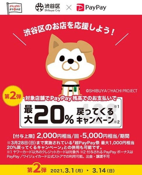 渋谷区でpaypya使ってお得になっちゃう