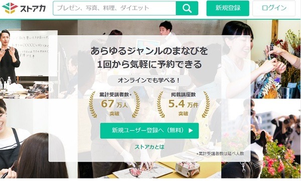 シェアリングサービスサイトのストアカ