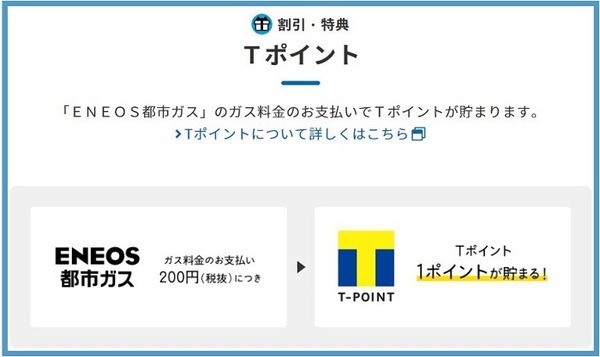 Tポイントが貯まる