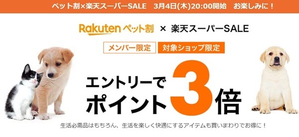 【3/4～11 楽天スーパーセール】クーポン＆ポイント獲得のキャンペーン、おススメ商品5つ