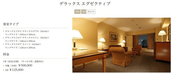 50万円だったらこんな広い部屋になる