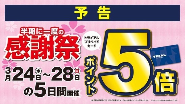 半期に一度の感謝祭