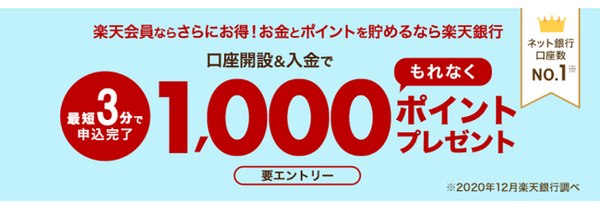口座開設と入金のキャンペーン