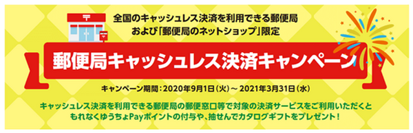 郵便局キャッシュレス決済キャンペーン