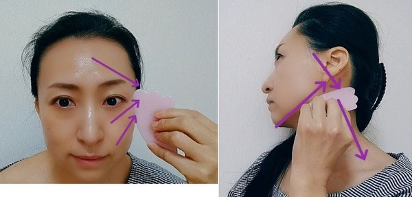 リンパを流すようにマッサージ