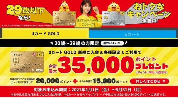 29歳以下のお得なキャンペーン