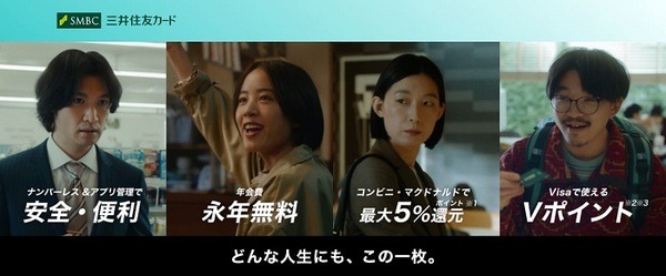 三井住友ナンバーレスカード