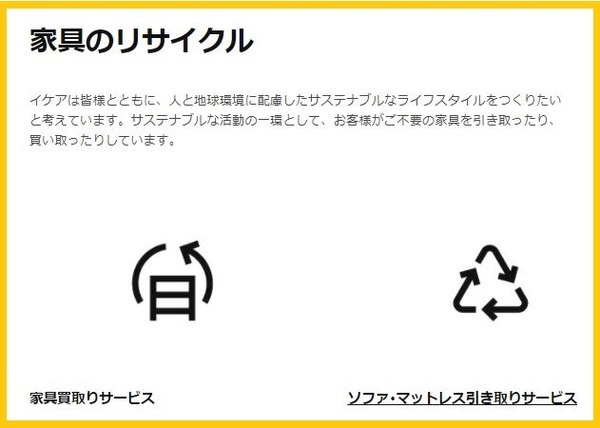 家具のリサイクル