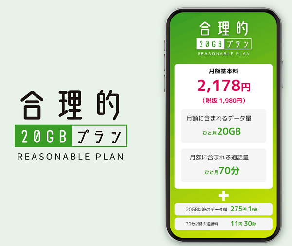 合理的20Gプラン