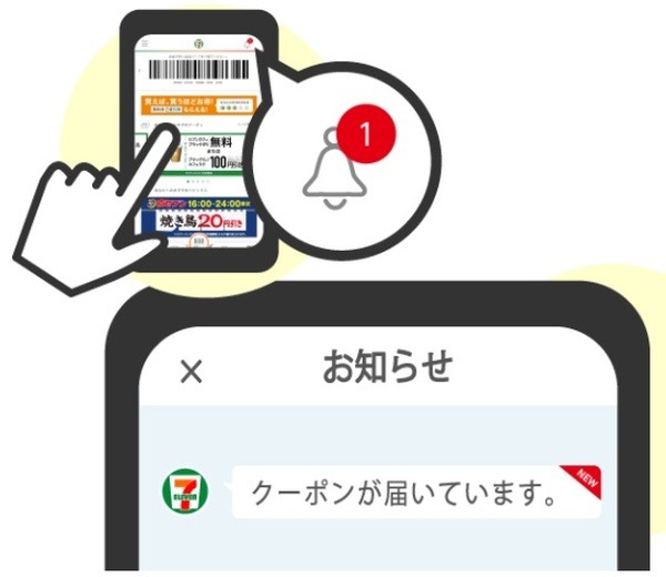 アプリの「お知らせ通知」