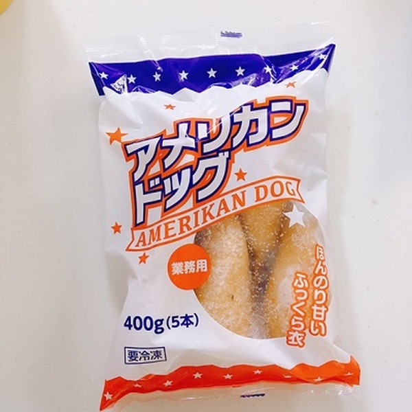 アメリカンドッグのパッケージ