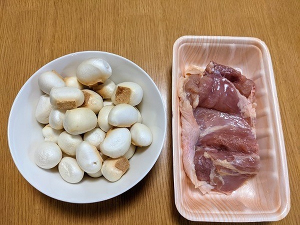 麩と鶏もも肉